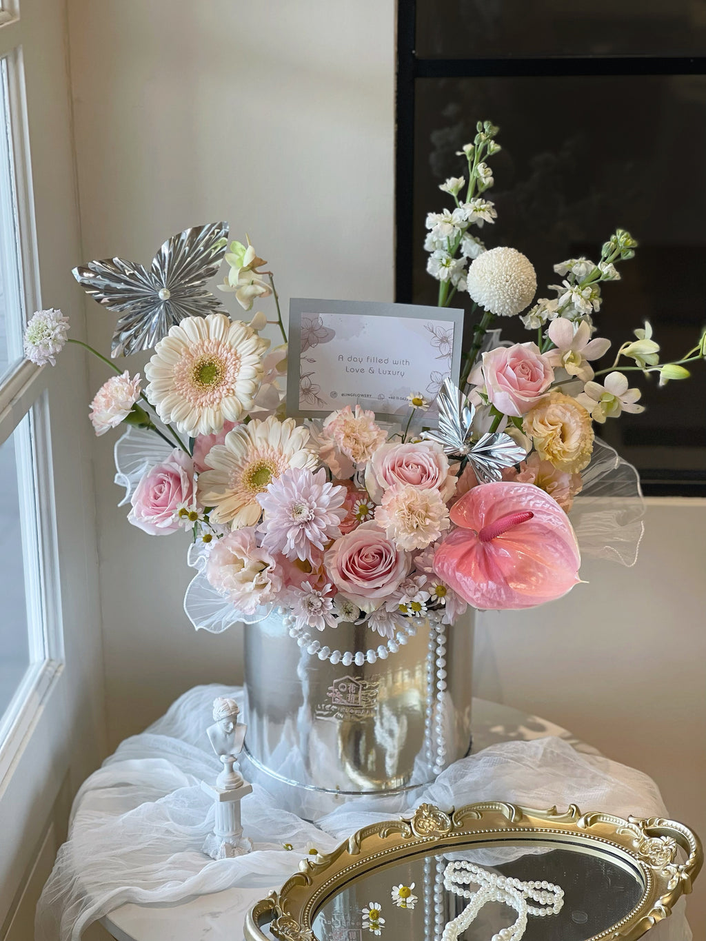 Silver Pink Shine Celebration